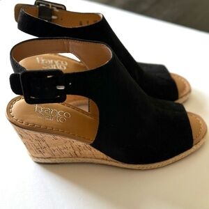Franco Sarto Black Wedge Shoes Versatile and Comfortable Size 8M Never Worn